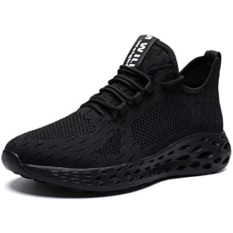 Mevlzz Mens Running Shoes Slip on Walking Shoes Fashion Breathable Sneakers  Mesh Soft Sole Casual Athletic Lightweight All-black [Shoes_12611] -  $106.00 : High Fashion